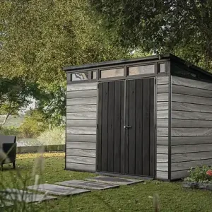 Abri résine Signature 97 - Gris bois - L.279xP.218xH.226cm KETER Produit De Marque