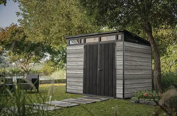 Abri résine Signature 97 - Gris bois - L.279xP.218xH.226cm KETER Produit De Marque