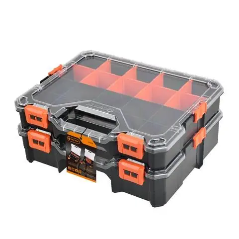Boîtes de rangement clipsable par 2 - TACTIX Prix Promo