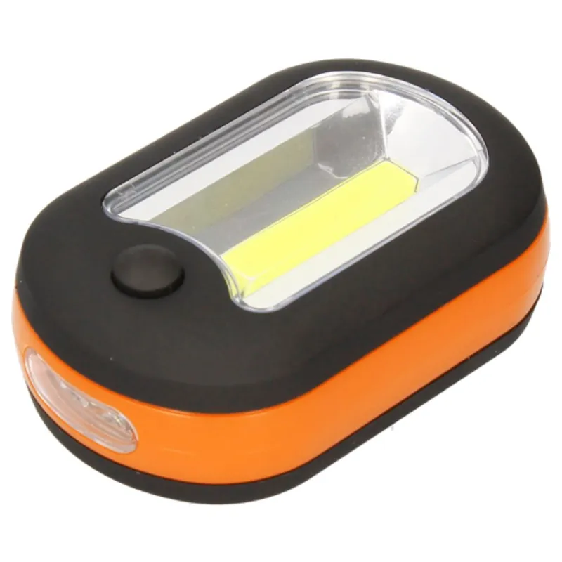 Lampe torche à piles 120 lumens lumière du jour 7500k noir/orange - ARLUX Pas Cher