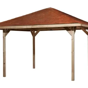 Solde Tonnelle - 651 - 360 x 120 cm - bardeaux de toit inclus Livraison gratuite domicile - WEKA
