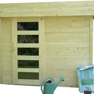 Expédié Aujourd'hui Abri de jardin Bergen en bois - 6,77m² - L.280xl.240xH.225cm SOLID