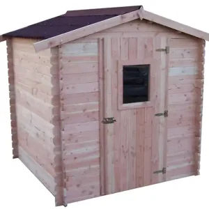 Abri de jardin en bois Douglas 28mm - 3.24m² - L.200xH.220xP.200cm HABRITA Dernier Modèle