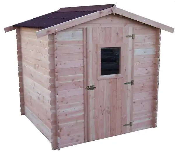 Abri de jardin en bois Douglas 28mm - 3.24m² - L.200xH.220xP.200cm HABRITA Dernier Modèle