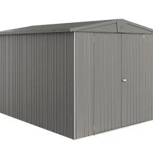 Abri jardin Europa T6 - Gris quartz - L.244xP.300xH.203cm BIOHORT Petit Prix
