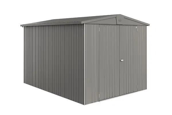 Abri jardin Europa T6 - Gris quartz - L.244xP.300xH.203cm BIOHORT Petit Prix