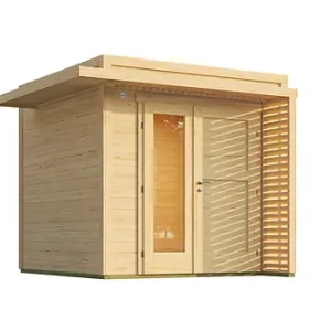 Abri de jardin en bois Amberley 1 - Naturel - L.289xH.234xP.289cm WEKA Offre Limitée