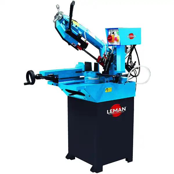 Marque Scie à ruban métal automatique 170mm 900W monophasé SRM170 Leman