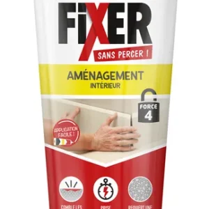 Colle Fixer sans percer aménagement intérieur 260 g SADER Remise