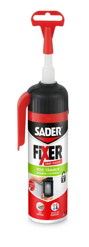 Colle Fixer sans percer tous travaux cartouche à gâchette 150 g SADER Certifié