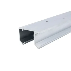 Rail de placard Ella 2 aluminium anodisé à double voie pour deux vantaux L.194 cm CIME Commander Maintenant