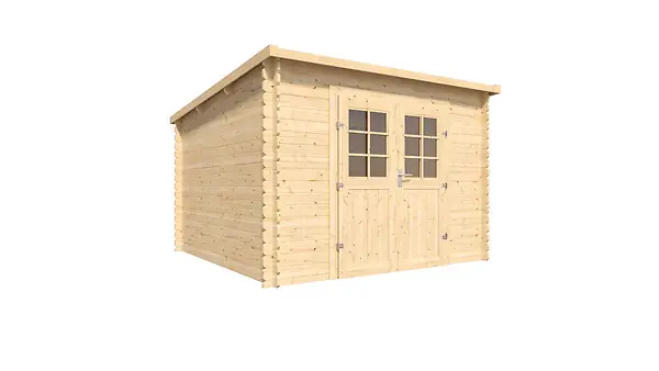 Abri de jardin en bois Vallo Modern - L.298xH.204.4xP.298cm CERLAND Solde