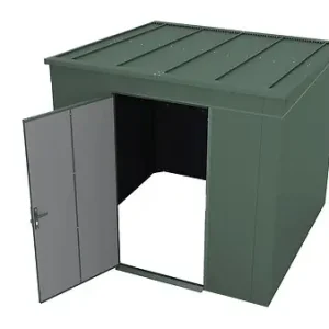 Bon Plan Abri de jardin métallique GARY T6 - Vert - L.236.9xl.236.9cm WEKA