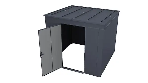 Abri de jardin métallique acier GARY T6 - Anthracite - L.242,4xH.222,7xP.248,2cm WEKA Promotion