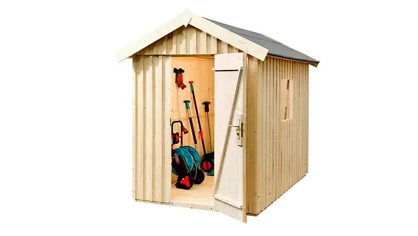 Abri de jardin en bois Suédois T2 - Rouge - L.162xH.220xP.286cm WEKA Must-Have