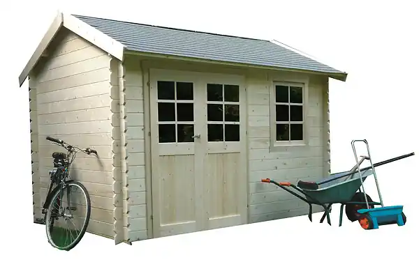 Achat Immédiat Abri de jardin en bois Arles - L.358xH.246xP.238cm SOLID