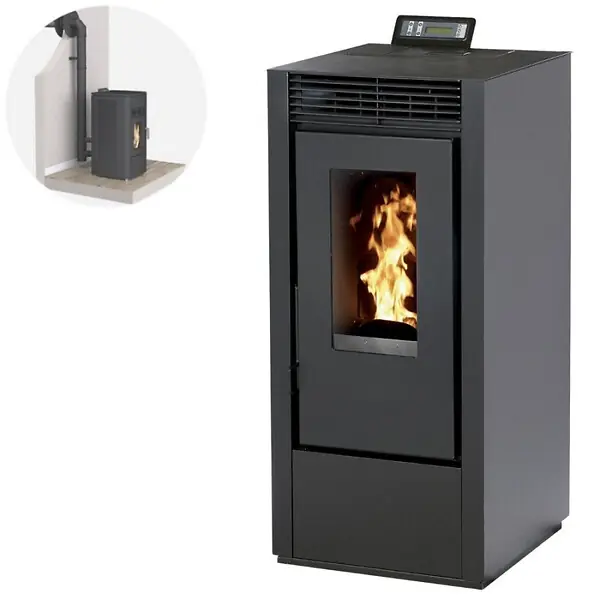 Satisfait Ou Remboursé Pack Poêle à granules MARINA 14 Etanche Canalisable + Kit Conduit Ventouse (sortie façade) - INTERSTOVES