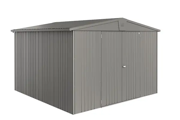 Affaire À Saisir Abri métal Europa T7 - Gris quartz - L.316xH.209xP.300cm BIOHORT