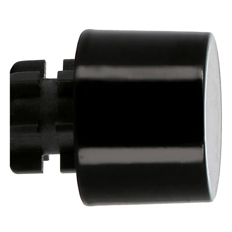Offre Spéciale Embout déco bouchon en métal diam 20 mm Finition Noir brillant par 2 - MOBOIS