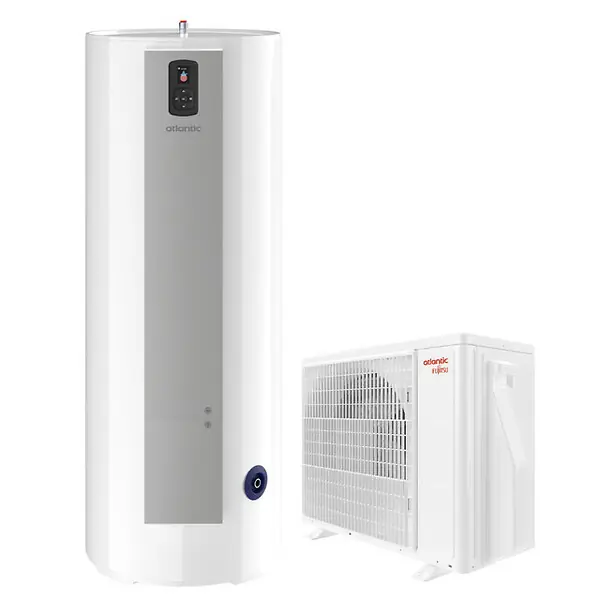 Prix Bas Ensemble chauffe-eau thermodynamique Calypso Split 270L Vertical Stable - ATLANTIC - ATLPACKSPLITCA270