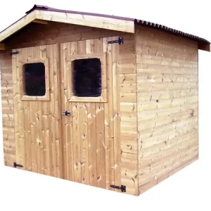 Nouvel Arrivage Abri de jardin bois 28mm - 4.87m² - L.2.80xP.2.66m HABRITA