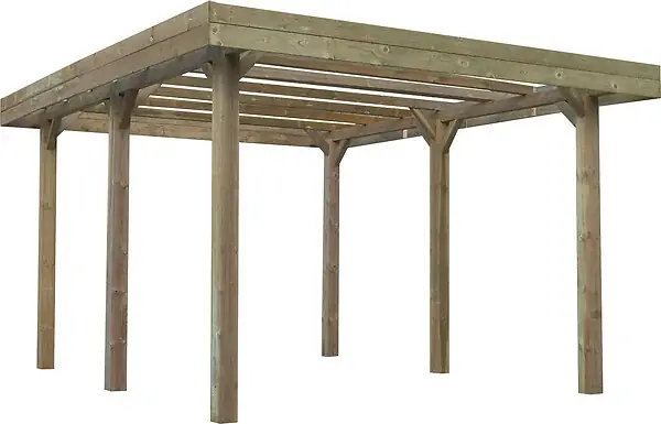 Seulement Aujourd'hui Carport bois modulaire S7763 - L.506xl.506xH.425cm SOLID