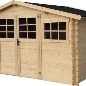 Abri de jardin bois Initia - Bois - L.418xH.218xP.388cm SOLID Marque