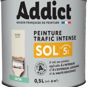 Peinture SOL Satin ivoire Ral 9001 0.5L ADDICT Petit Prix