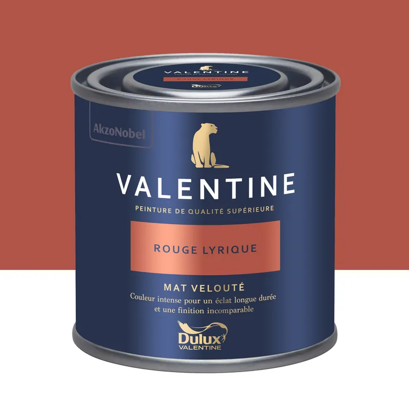 Peinture Valentine Mat Velouté Rouge Lyrique 0,125 L - DULUX VALENTINE Achat Immédiat