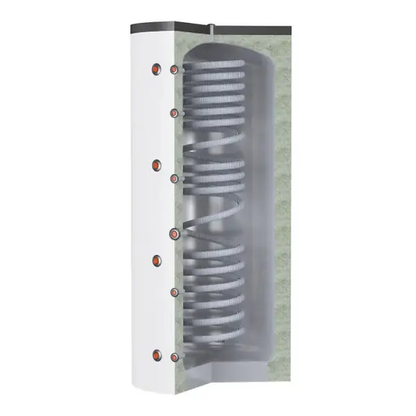 Ballon 800L melange et decouplage chauffage avec serpentin 33 L inox - THERMADOR - BSES0800HE Super Prix