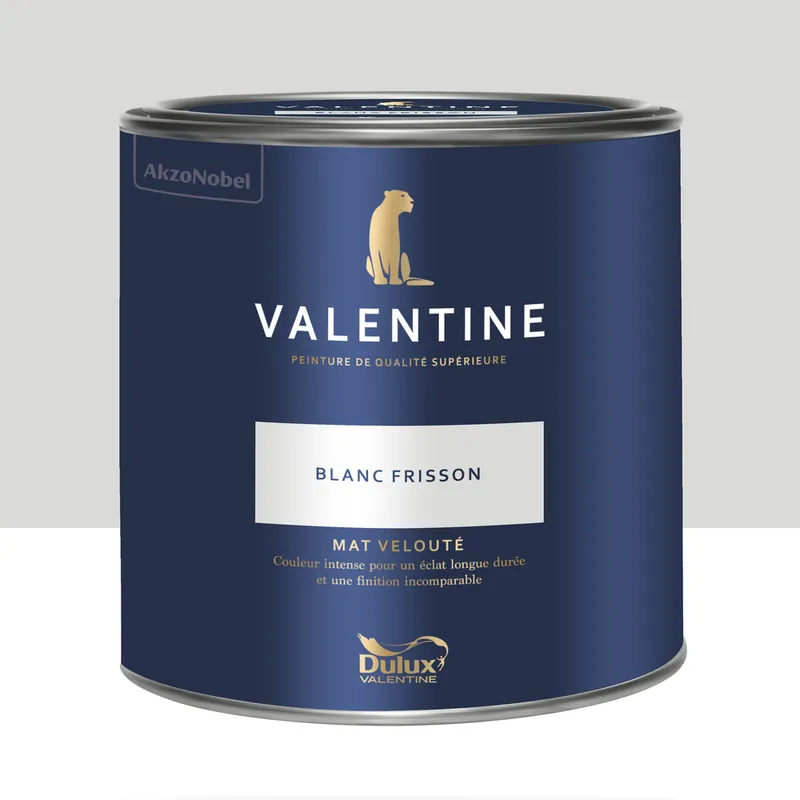 Promotion Peinture Valentine Mat Velouté Blanc Frisson 2 L - DULUX VALENTINE