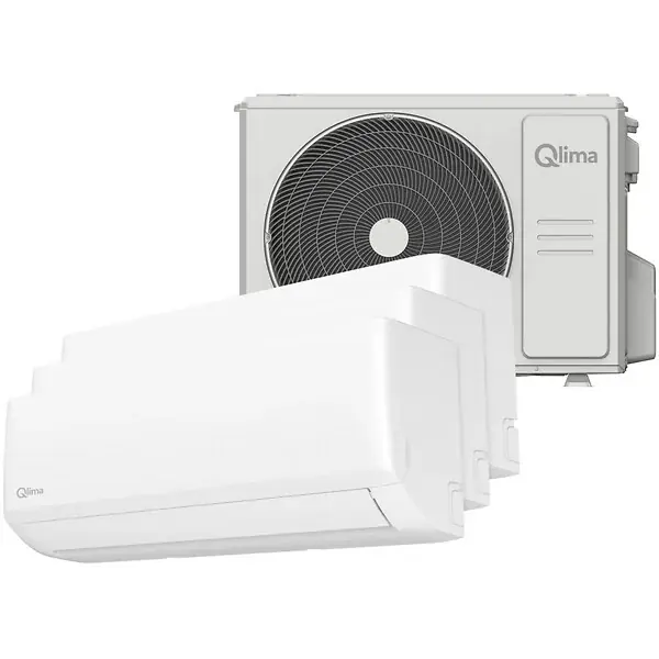 Offre Limitée Climatiseur réversible multisplit 3 pièces - Blanc - 7900W QLIMA