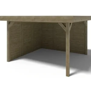 Pergola de jardin 4.04x4.04m avec panneaux - traité - ALT132 ALTANKA Solde