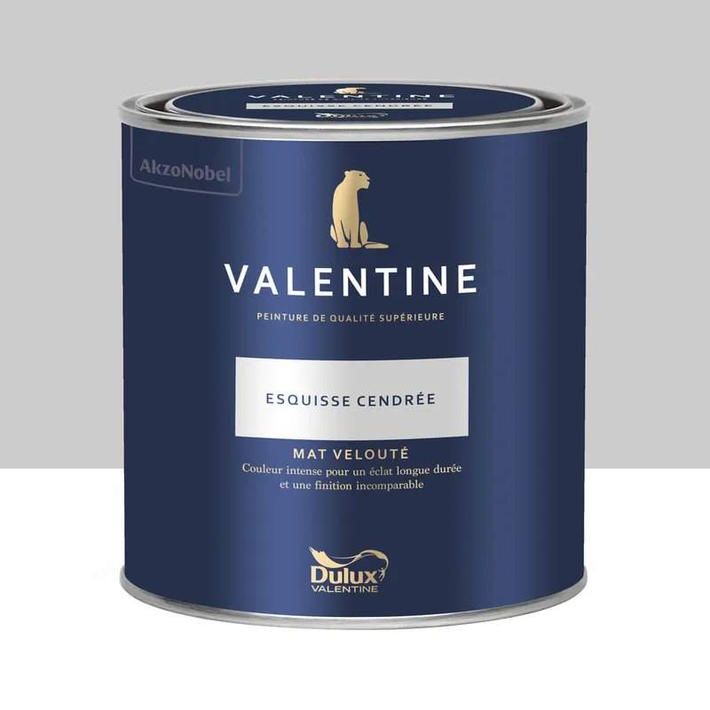 Prix Bas Peinture Valentine Mat Velouté Esquisse Cendrée 0,5L - DULUX VALENTINE