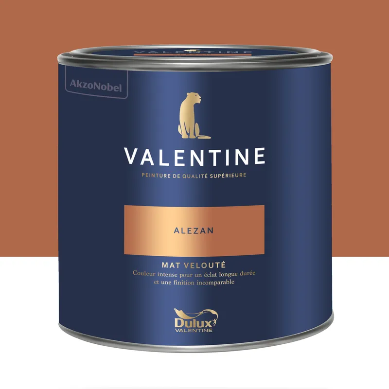 Nouvel Arrivage Peinture Valentine Mat Velouté Alezan 2 L - DULUX VALENTINE