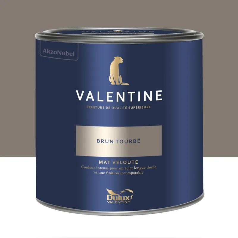 Peinture Valentine Mat Velouté Brun Tourbé 2 L - DULUX VALENTINE Nouvel Arrivage