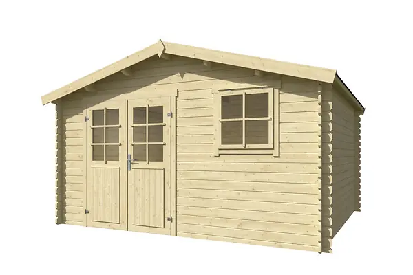Abri de jardin en bois Elma - 28mm - L.415.5xP.370xH.245cm LASITAMAJA Prix Choc