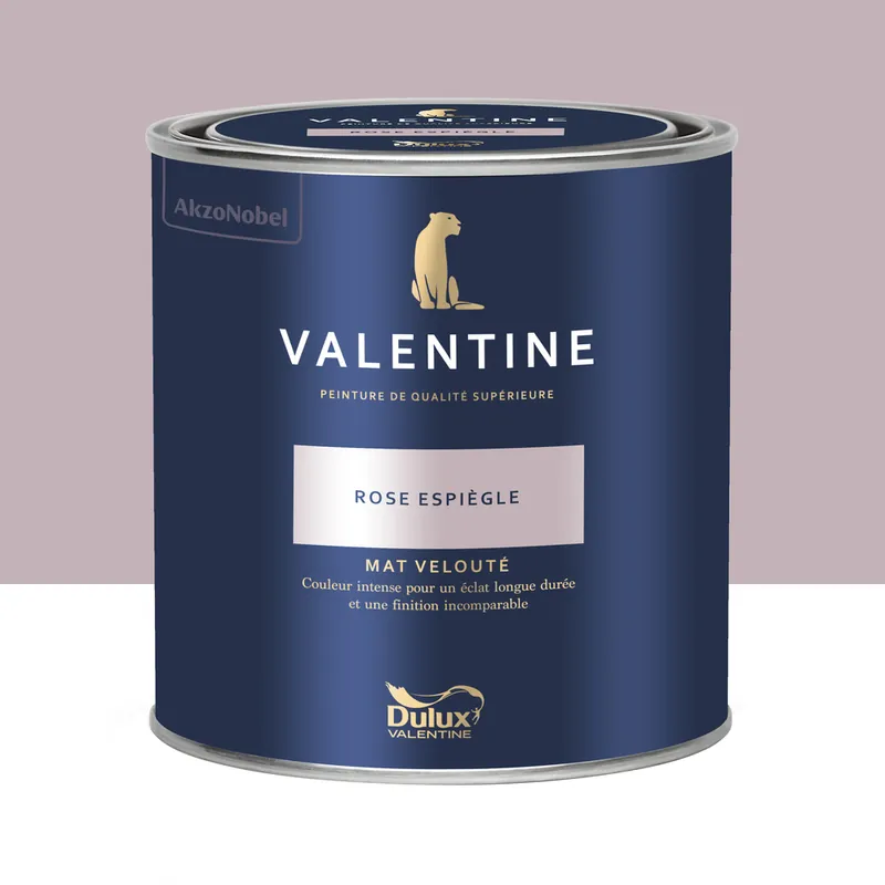 Meilleur Prix Peinture Valentine Mat Velouté Rose Espiègle 0,5L - DULUX VALENTINE