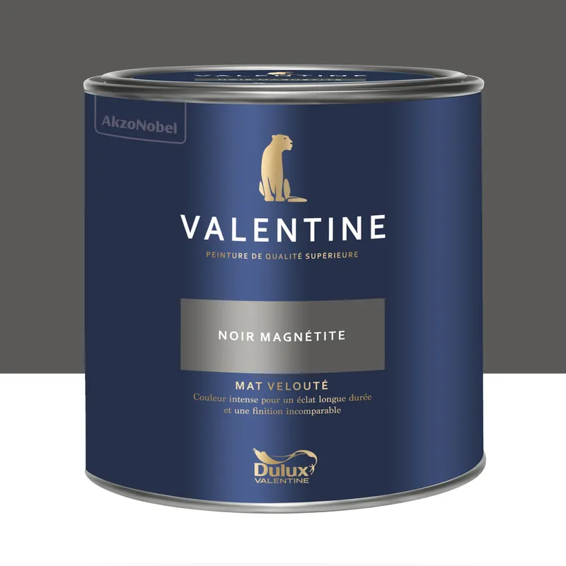 Peinture Valentine Mat Velouté Noir Magnétite 2 L - DULUX VALENTINE Prix Choc