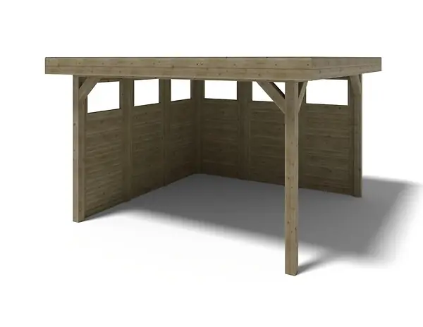 Achetez Aujourd'hui Pergola de jardin 4.04x4.04m avec panneaux - traité - ALT135 ALTANKA