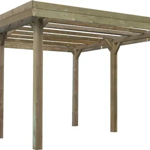 Carport camping-car épicéa - Marron - L.606xl.506xH.400cm SOLID Prix Cassé