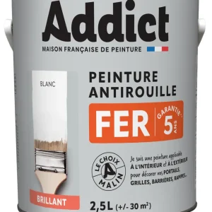 ADDICT Peinture FER Brillant blanc Ral 9016 2.5 L Marque