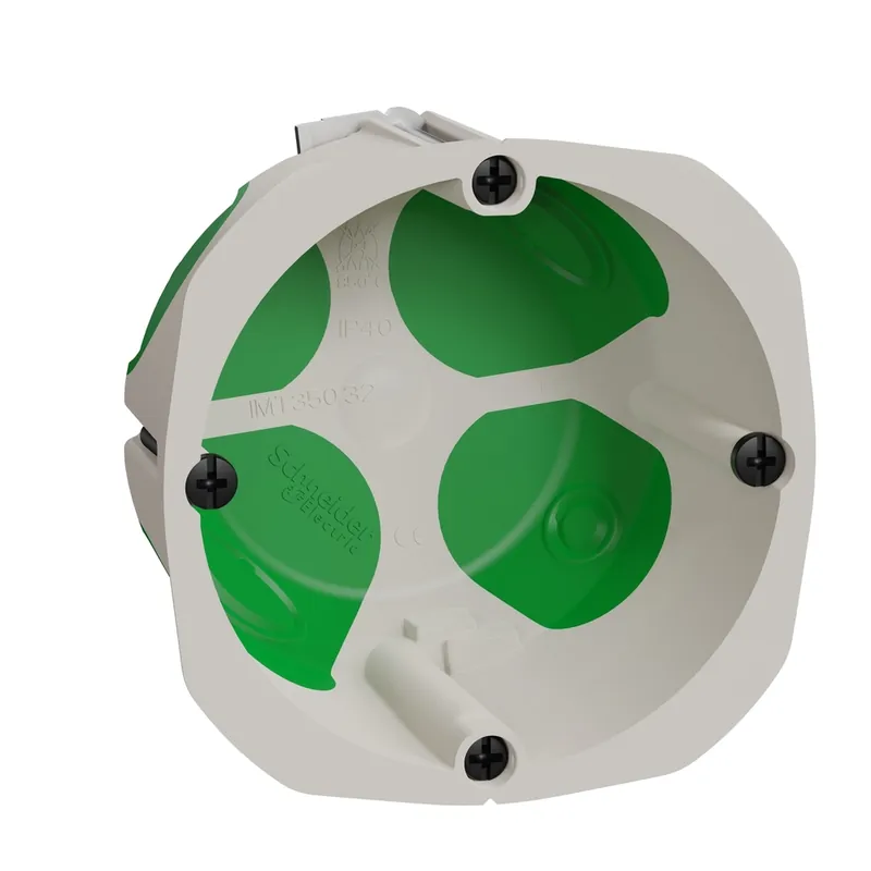 Pas Cher Boite d‘encastrement étanche 1 poste 67x47mm IP40 matériaux creux - Multifix Air Schneider Electric