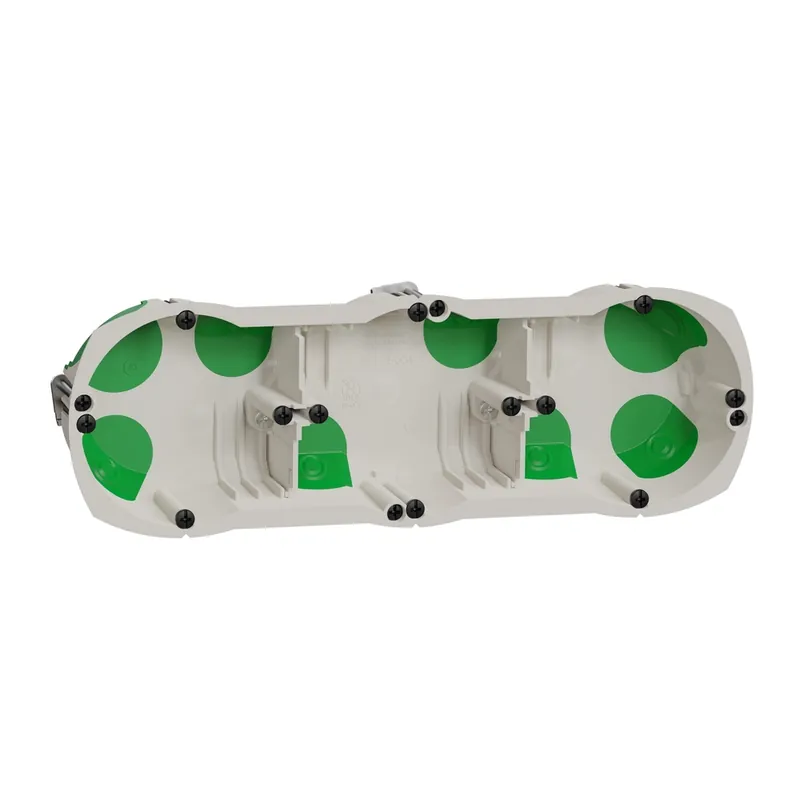 Boite d‘encastrement étanche 3 postes 67x40mm IP40 matériaux creux - Multifix Air Schneider Electric Vente Directe