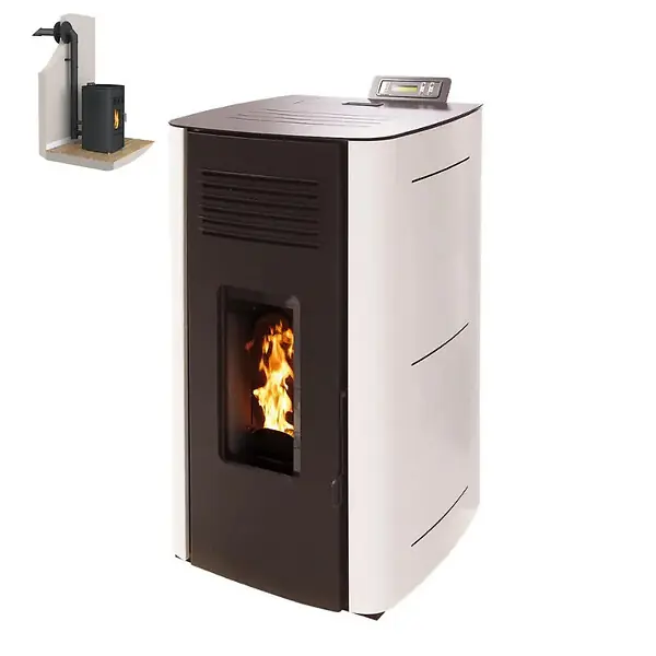 Prix Cassé Pack Poêle à granules HYDRO ELIO 13 Etanche + Kit Conduit Ventouse (sortie façade) - INTERSTOVES