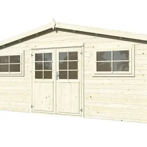 Super Prix Abri de jardin en bois Luxembourg 1 - L.526xP.300xH.247cm WHITE WOOD