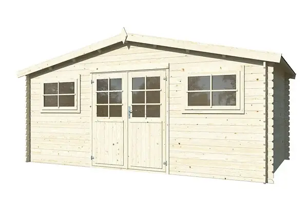 Super Prix Abri de jardin en bois Luxembourg 1 - L.526xP.300xH.247cm WHITE WOOD
