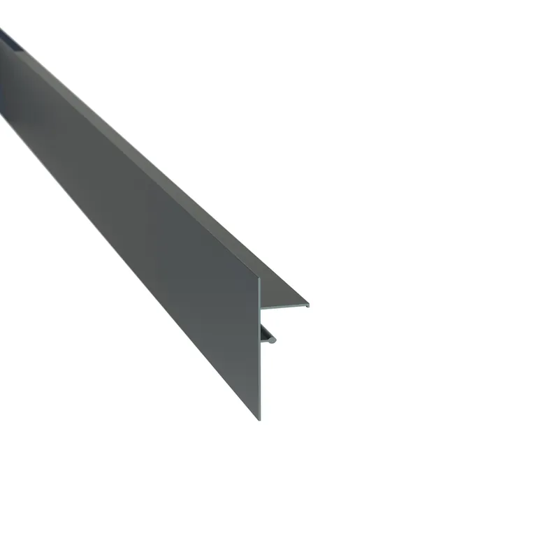Profilé de finition clipsable 100 mm laqué gris anthracite 7016 JOUPLAST Prix Choc