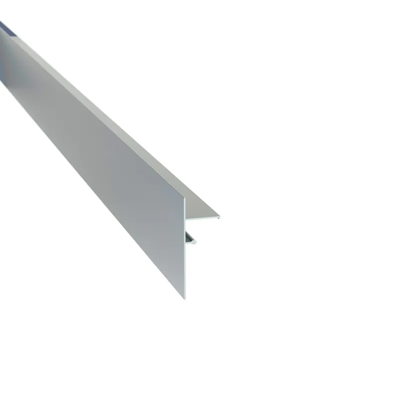 Super Prix Profilé de finition clipsable 100 mm laqué gris aluminium JOUPLAST