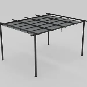 Pergola autoportante alu - Grise - 4x3m - H.2.4xL.4xP.3m ELSEALU Must-Have